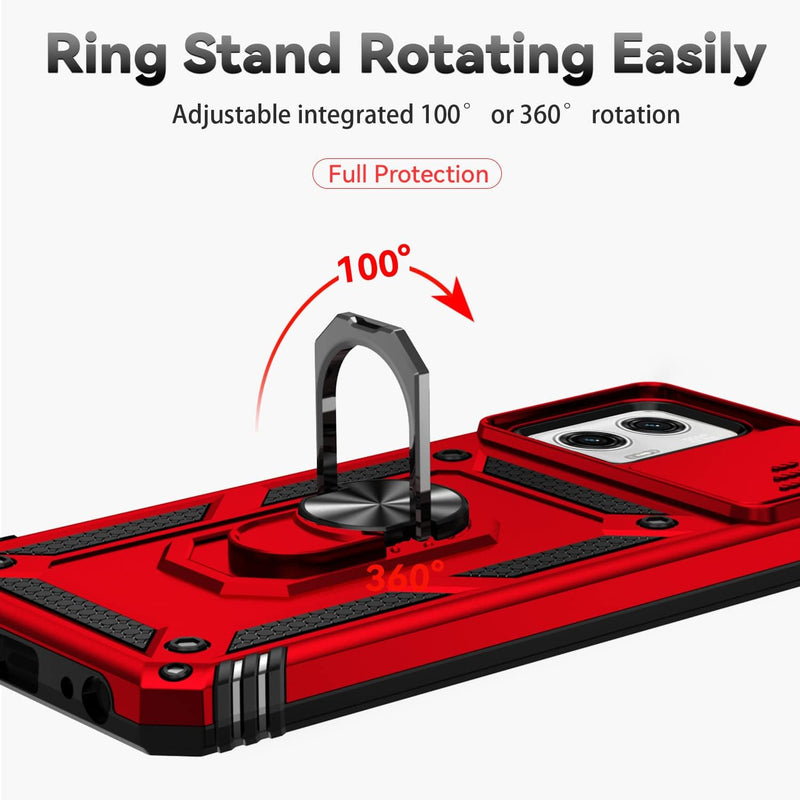 Load image into Gallery viewer, [Magnetic Ring Kickstand][Slide Camera Cover] Motorola Moto G 5G 2023/Moto G Power 2023 - Shield Shockproof Rugged Heavy Duty Case - Polar Tech Australia
