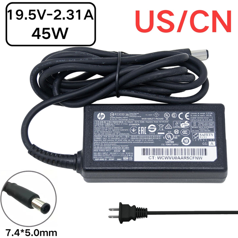 Chargez l&#39;image dans la visionneuse de la galerie, [19.5V-2.31A/45W][7.4x5.0] HP t310 All-in-One Zero Client Laptop AC Power Supply Adapter Charger
