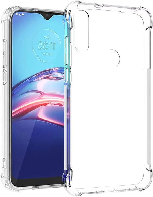 Motorola Moto E 2020 - AirPillow Cushion Transparent Soft Clear TPU Four Corners Protective Case - Polar Tech Australia