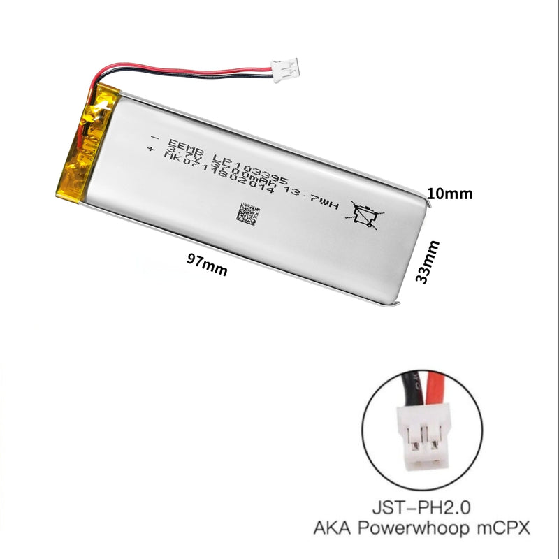 Load image into Gallery viewer, [PH2.0-JST Connector][103395] Universal 3700mAh 3.7V Rechargeable Li-Ion Lithium Polymer Battery - Polar Tech Australia
