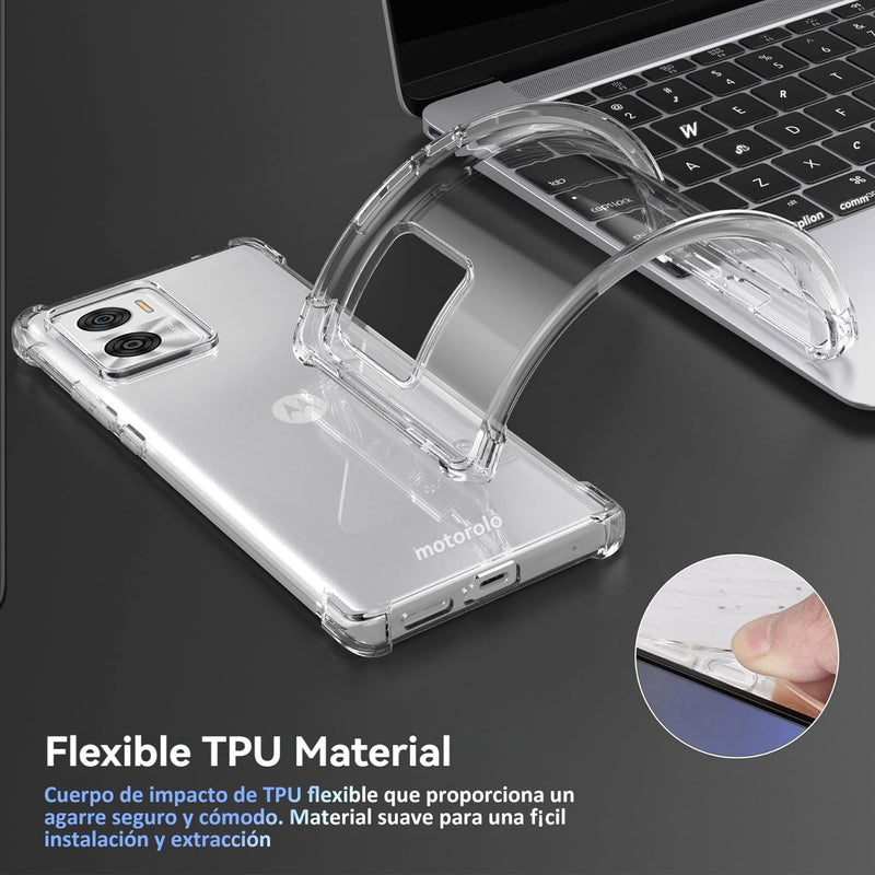 Load image into Gallery viewer, Motorola Moto E22/E22i - AirPillow Cushion Transparent Soft Clear TPU Four Corners Protective Case - Polar Tech Australia
