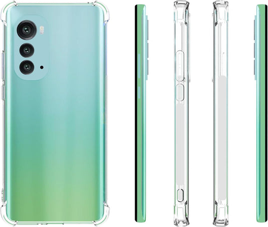 Motorola Moto Edge 2022 - AirPillow Cushion Transparent Soft Clear TPU Four Corners Protective Case - Polar Tech Australia