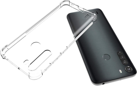 Motorola Moto One Fusion - AirPillow Cushion Transparent Soft Clear TPU Four Corners Protective Case - Polar Tech Australia