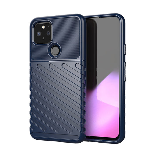 Google Pixel 5 - Thunder Series Twill Texture Thickened Anti-fall Protection TPU Case