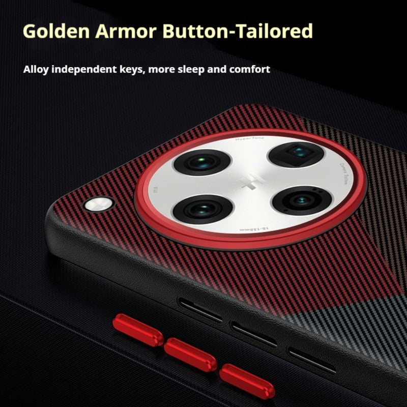 Load image into Gallery viewer, OPPO Find X8 Pro (CPH2659) - Carbon Fiber Textured Vegan Leather Shockproof Protective Case - Polar Tech Australia
