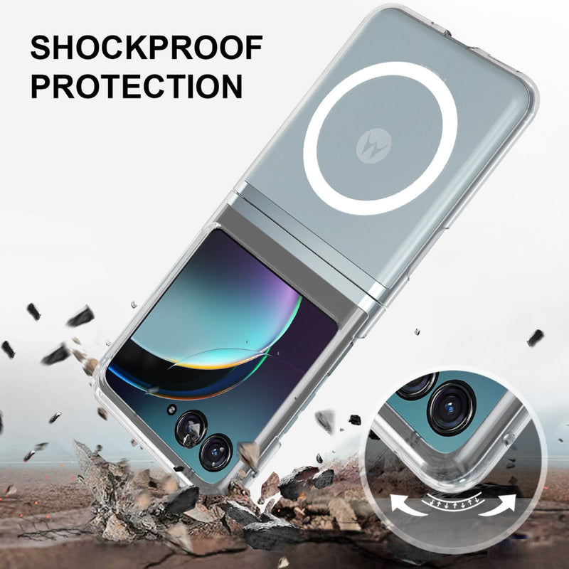 Cargue la imagen en el visor de la galería, Motorola Razr 50/Ultra - Scratchproof PC Transparent MagSafe Phone Case - Polar Tech Australia
