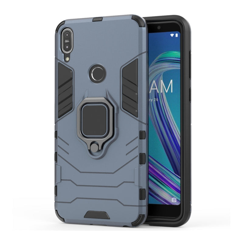 Cargue la imagen en el visor de la galería, Asus Zenfone Max Pro (M1) ZB601KL/ZB602KL - Heavy Duty Armor Case With Ring Holder Stand - Polar Tech Australia
