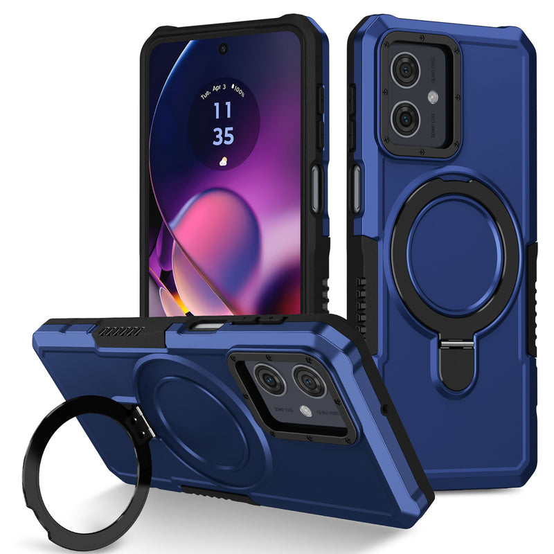 Load image into Gallery viewer, [Ring Rotating Stand] Motorola Moto E14/G14 - Shield Shockproof Rugged Heavy Duty Case - Polar Tech Australia

