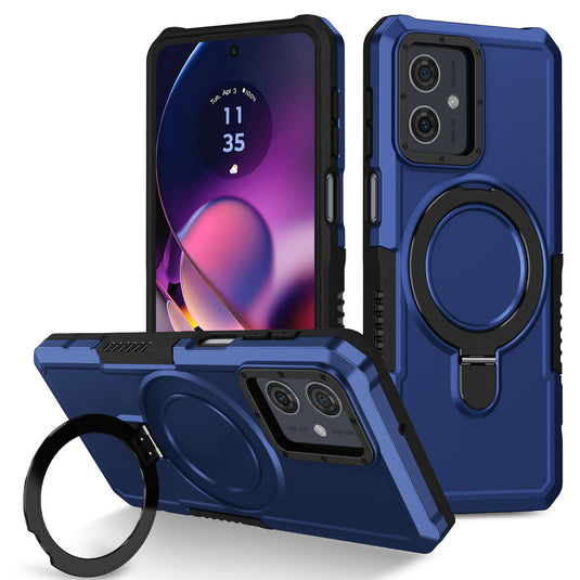 [Ring Rotating Stand] Motorola Moto E14/G14 - Shield Shockproof Rugged Heavy Duty Case - Polar Tech Australia