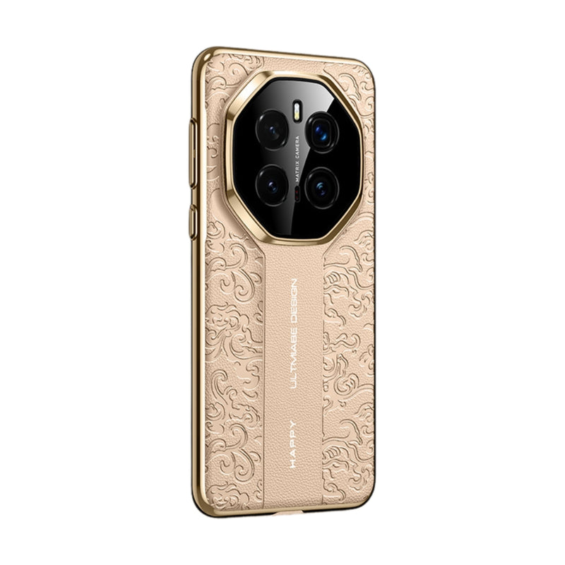 Load image into Gallery viewer, Honor Magic7 (PTP-AN00) - Cloud Dragon Pattern Plain Leather PC Phone Case
