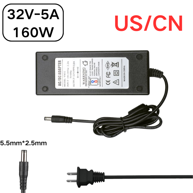 Load image into Gallery viewer, [32V-5A][5.5x2.5] Universal Computer/Monitor/CCTV POE Switch - Power Supply Adapter Wall Charger
