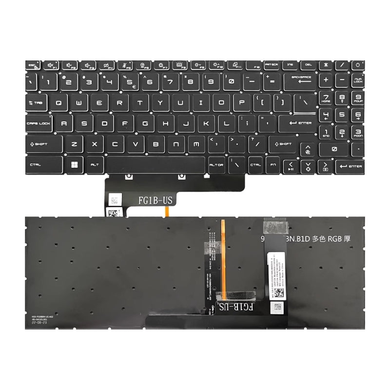Cargue la imagen en el visor de la galería, MSI GF66 MS-1582 GF76 GL76 GL66 MS-17L1 MS-17H3 Series - Laptop Keyboard With Backlit US Layout - Polar Tech Australia
