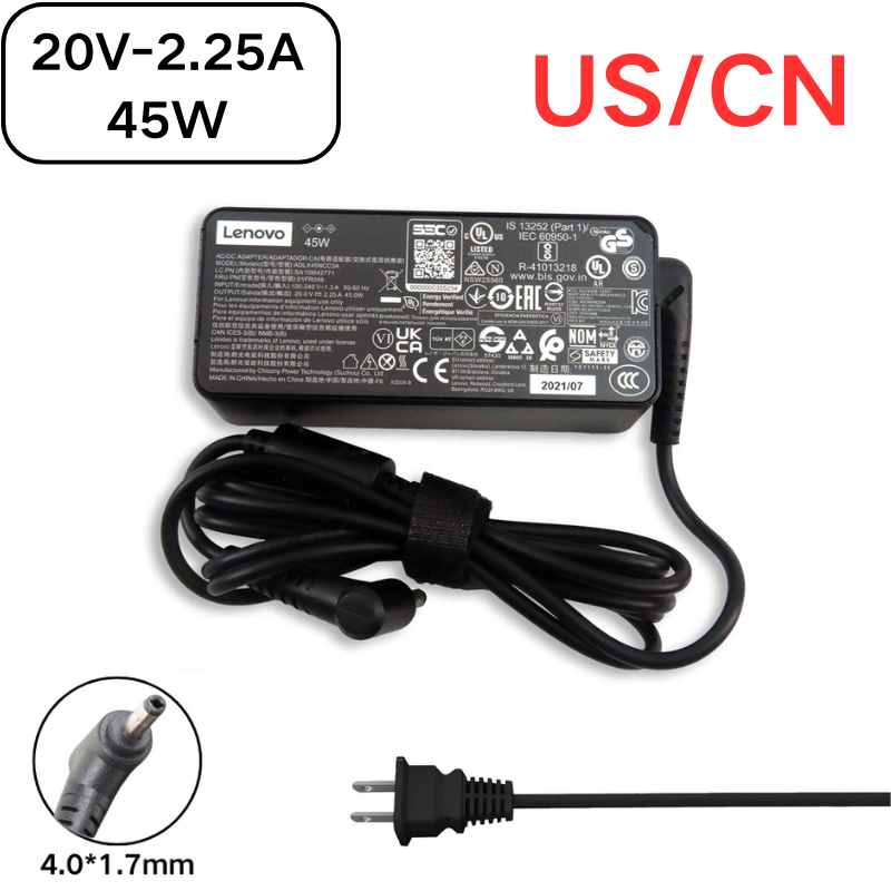 Chargez l&#39;image dans la visionneuse de la galerie, [20V-2.25A/45W][4.0x1.7] Lenovo IdeaPad Miix Chromebook Yoga Laptop AC Power Supply Adapter Charger - Polar Tech Australia
