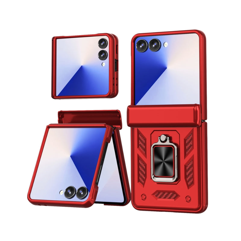 Load image into Gallery viewer, Samsung Galaxy Z Flip7 5G - Sliding Window Hinge Phone Case with Ring Stand
