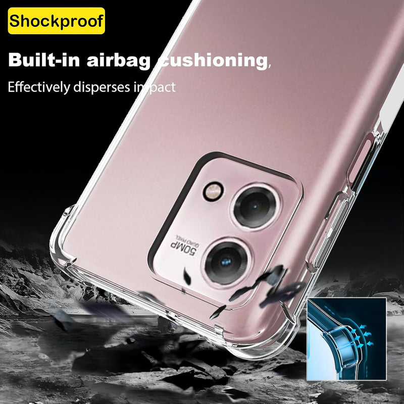 Load image into Gallery viewer, Motorola Moto G Stylus 2023 - AirPillow Cushion Transparent Soft Clear TPU Four Corners Protective Case - Polar Tech Australia
