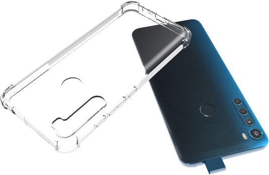 Motorola Moto One Fusion Plus - AirPillow Cushion Transparent Soft Clear TPU Four Corners Protective Case - Polar Tech Australia