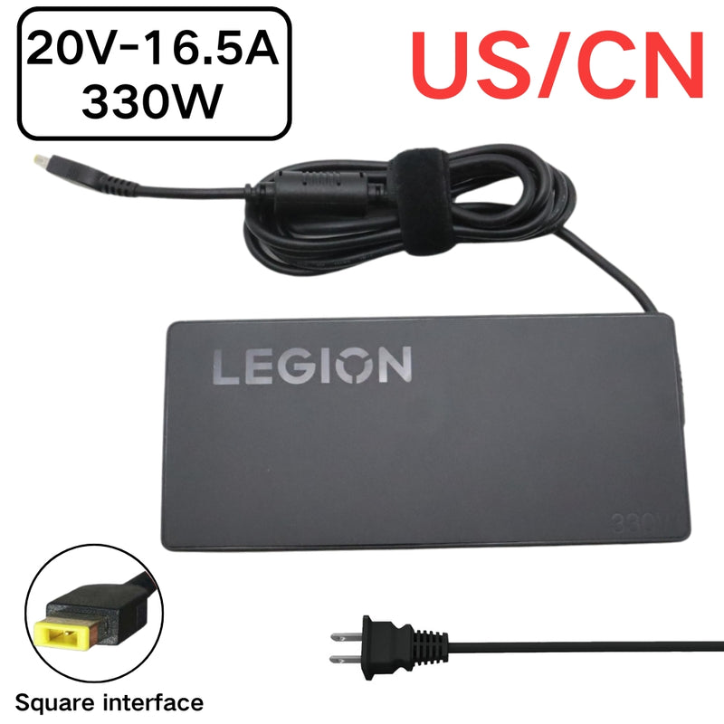 Chargez l&#39;image dans la visionneuse de la galerie, [20V-16.5A/300W][Yellow Square] Lenovo Legion Pro 7 16IRX8H 9 16IRX8 Laptop AC Power Supply Adapter Charger - Polar Tech Australia
