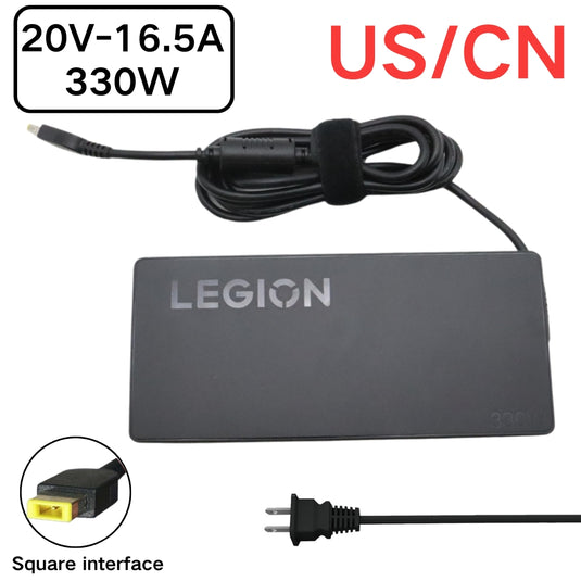[20V-16.5A/300W][Yellow Square] Lenovo Legion Pro 7 16IRX8H 9 16IRX8 Laptop AC Power Supply Adapter Charger - Polar Tech Australia
