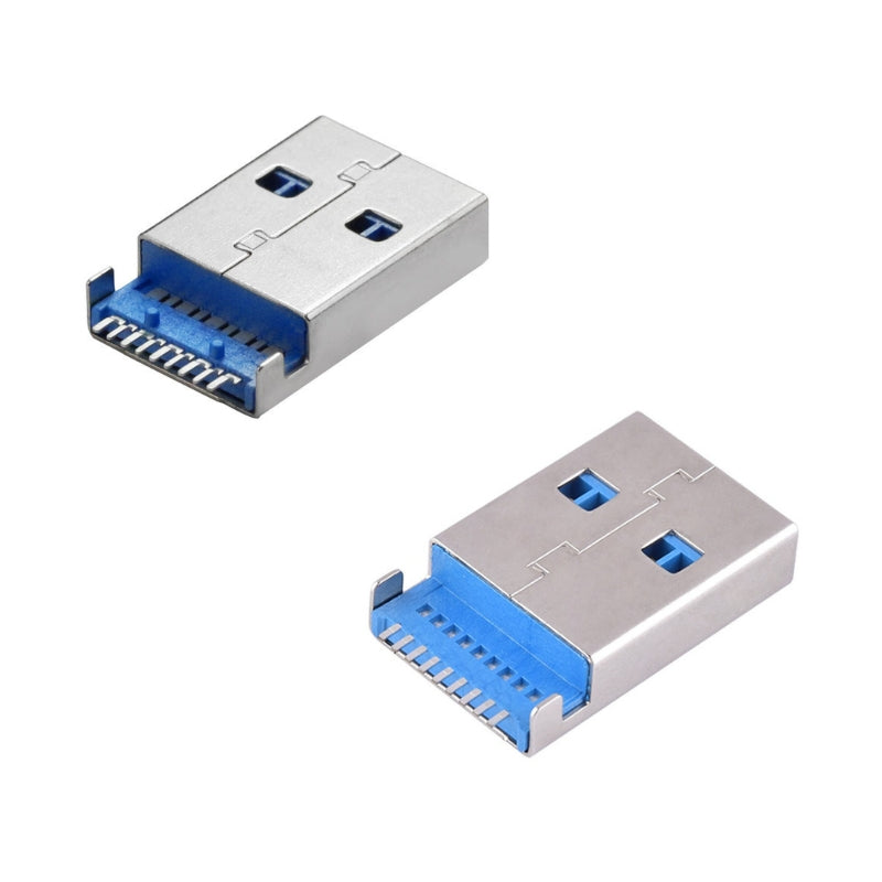 Load image into Gallery viewer, Universal USB 3.0 Male Head 180 Degree Replacement 9Pins Socket Jack Port - Polar Tech Australia
