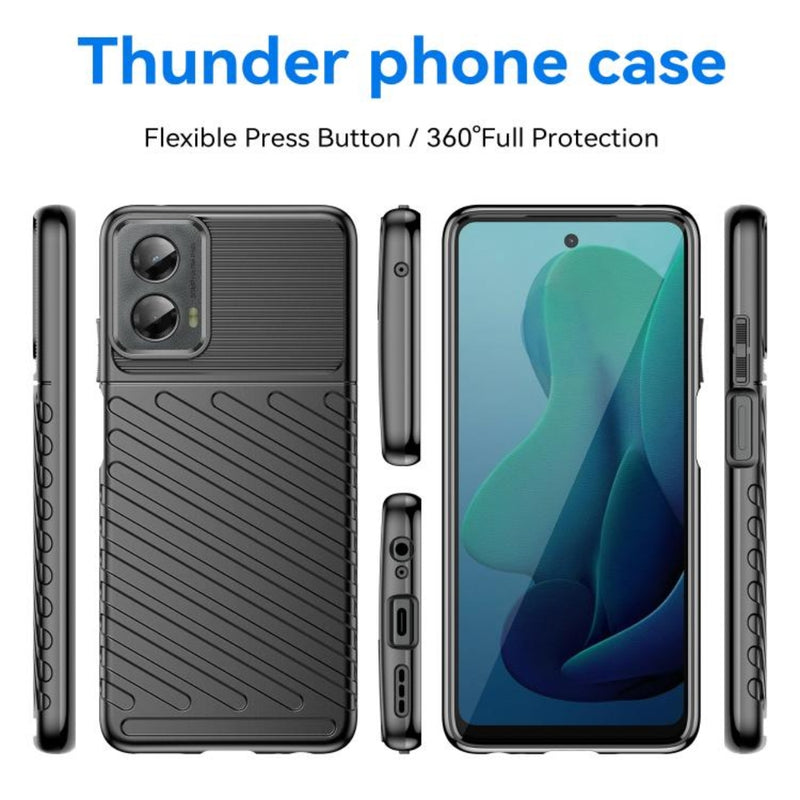Cargue la imagen en el visor de la galería, Motorola Moto G 5G (2024) - Thunder Series Twill Texture Thickened Anti-fall Protection TPU Case - Polar Tech Australia
