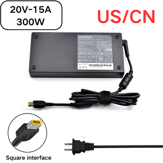 [20V-15A/300W][Yellow Square] Lenovo Legion 7 Gaming Laptop AC Power Supply Adapter Charger - Polar Tech Australia