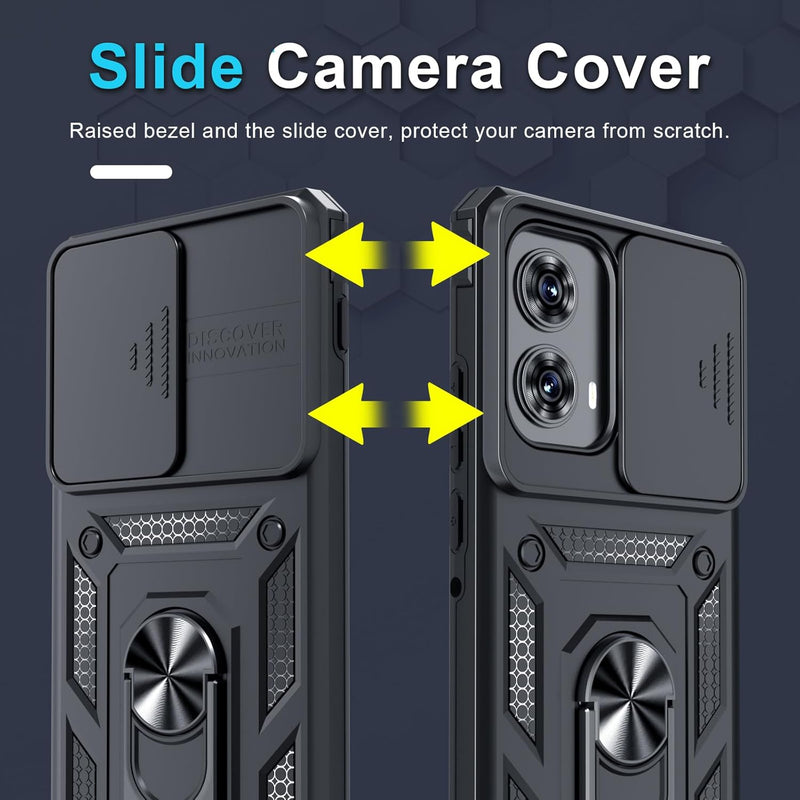 Load image into Gallery viewer, [Ring Rotating Stand][Camera Lens Cover] Motorola Moto Edge 2024 - Shield Shockproof Rugged Heavy Duty Case - Polar Tech Australia
