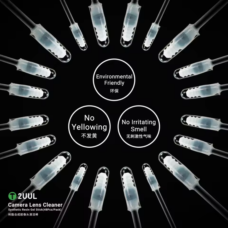 Cargue la imagen en el visor de la galería, (48Pcs/Pack) 2UUL Camera Lens Cleaner / Synth Resin Gel Stick Mobile Camera cleaner / Mobile camera repair tools

