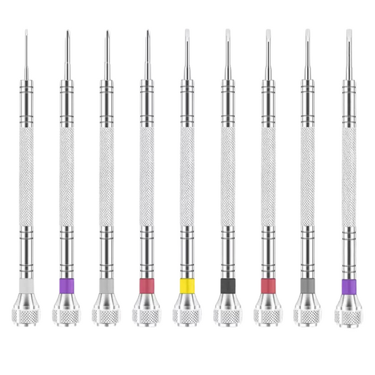 Watch Repair Tool - Precision Mini Screwdriver Set for Watches, Glasses, Phones, and Small Devices, Stainless Steel, Flathead Screwdrivers for Disassembly - Polar Tech Australia