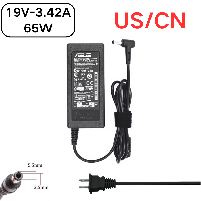Load image into Gallery viewer, [19V-3.42A/65W][5.5x2.5] ASUS X550 X551 Laptop AC Power Supply Adapter Charger - Polar Tech Australia
