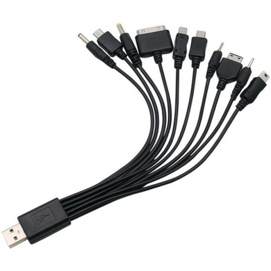 10-in-1 USB Charging Cable – Universal Multi-Head Charger for Old & New Devices - Polar Tech Australia