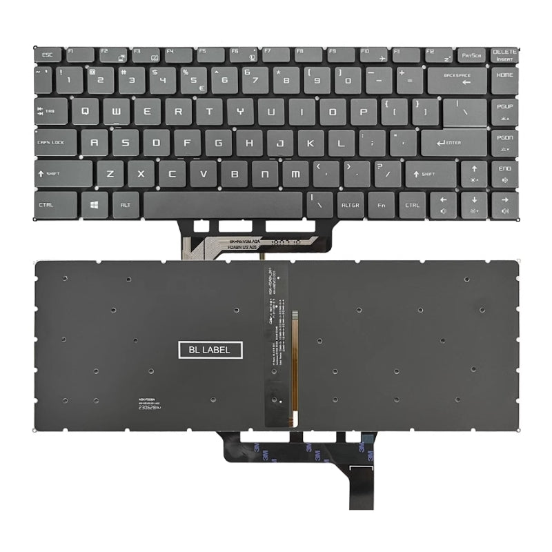 Cargue la imagen en el visor de la galería, MSI GF63 MS-16R1 MS-16R2 MS-16R3 MS-16R4 MS-16R5 Series - Laptop Keyboard With Backlit US Layout
