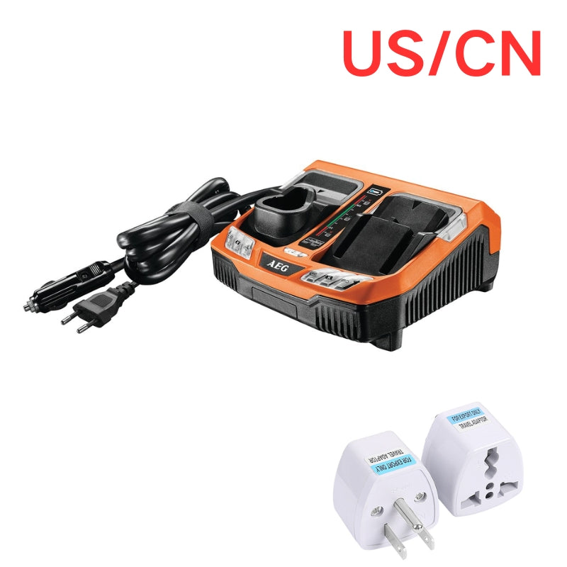 Cargue la imagen en el visor de la galería, [BLK1218] Genuine Original AEG Dual Port Fast Charger Electrical Tool Li-ion Battery - Replacement Charger - Polar Tech Australia
