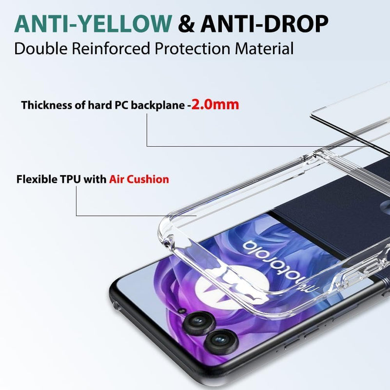 Cargue la imagen en el visor de la galería, Motorola Razr 50 Ultra - AirPillow Cushion Transparent Soft Clear TPU Case - Polar Tech Australia
