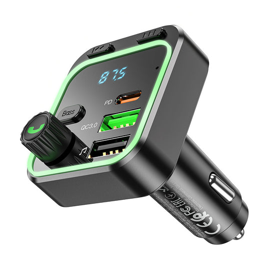 [BC53] HOCO Dual USB + PD USB-C Port 20W Car Charging Adapter With FM Transmitter - Polar Tech Australia