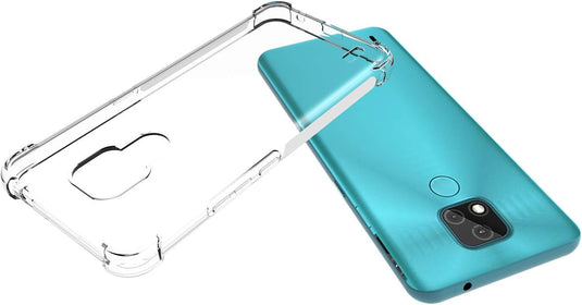 Motorola Moto E7 - AirPillow Cushion Transparent Soft Clear TPU Four Corners Protective Case - Polar Tech Australia