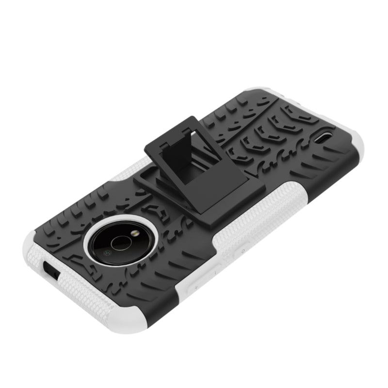Cargue la imagen en el visor de la galería, Nokia C200 - Tire Texture TPU + PC Phone Case with Holder
