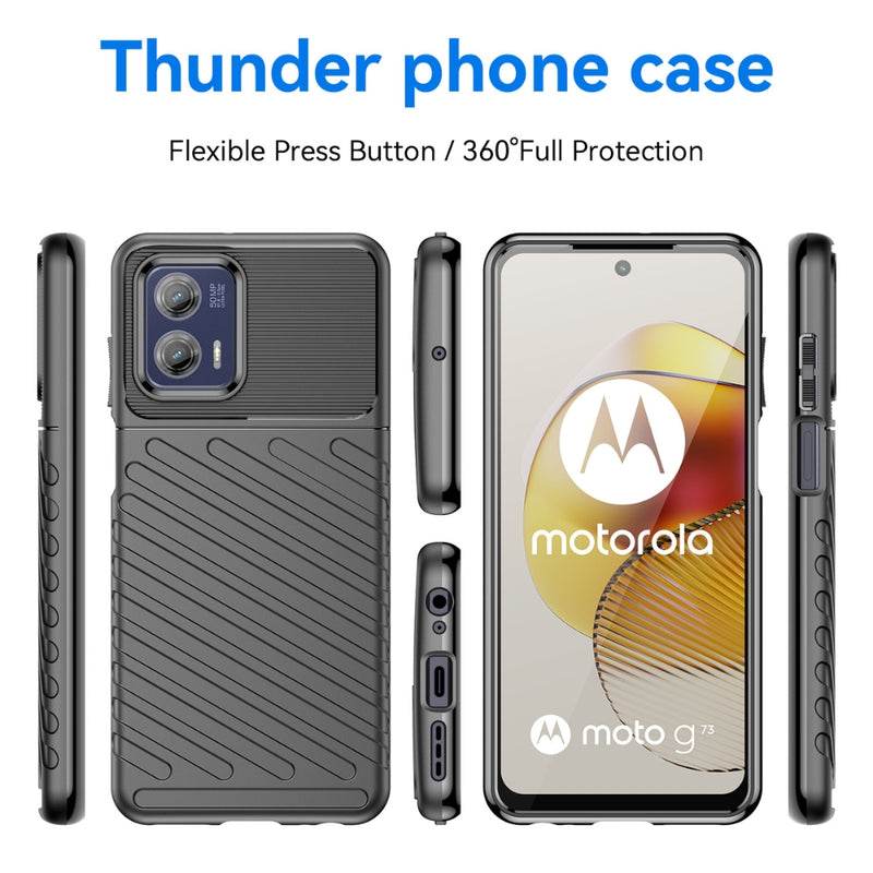 Cargue la imagen en el visor de la galería, Motorola Moto G60/G40 Fusion - Thunder Series Twill Texture Thickened Anti-fall Protection TPU Case - Polar Tech Australia
