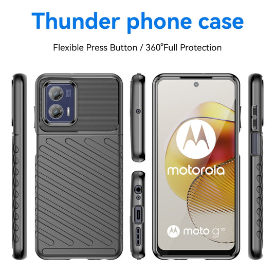 Motorola Moto G60/G40 Fusion - Thunder Series Twill Texture Thickened Anti-fall Protection TPU Case - Polar Tech Australia