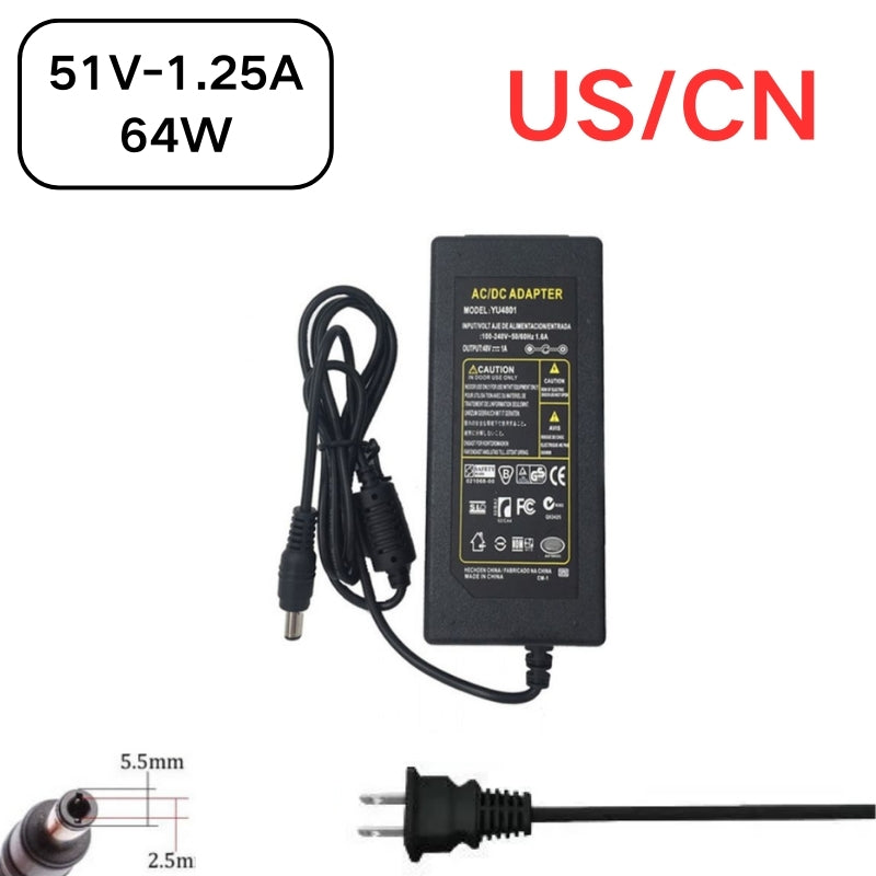 Chargez l&#39;image dans la visionneuse de la galerie, [51V-1.25A][5.5x2.5] Universal Computer/Monitor/CCTV POE Switch - Power Supply Adapter Wall Charger - Polar Tech Australia
