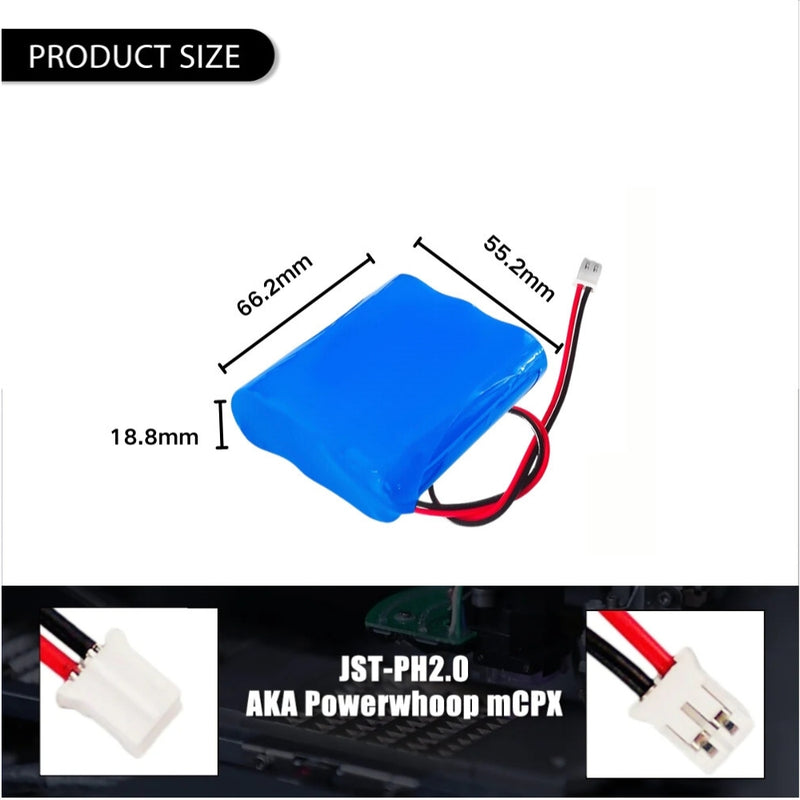 Load image into Gallery viewer, [PH2.0-JST Connector][18650] Universal 2000mAh 12V Rechargeable Li-Ion Lithium Polymer Battery - Polar Tech Australia
