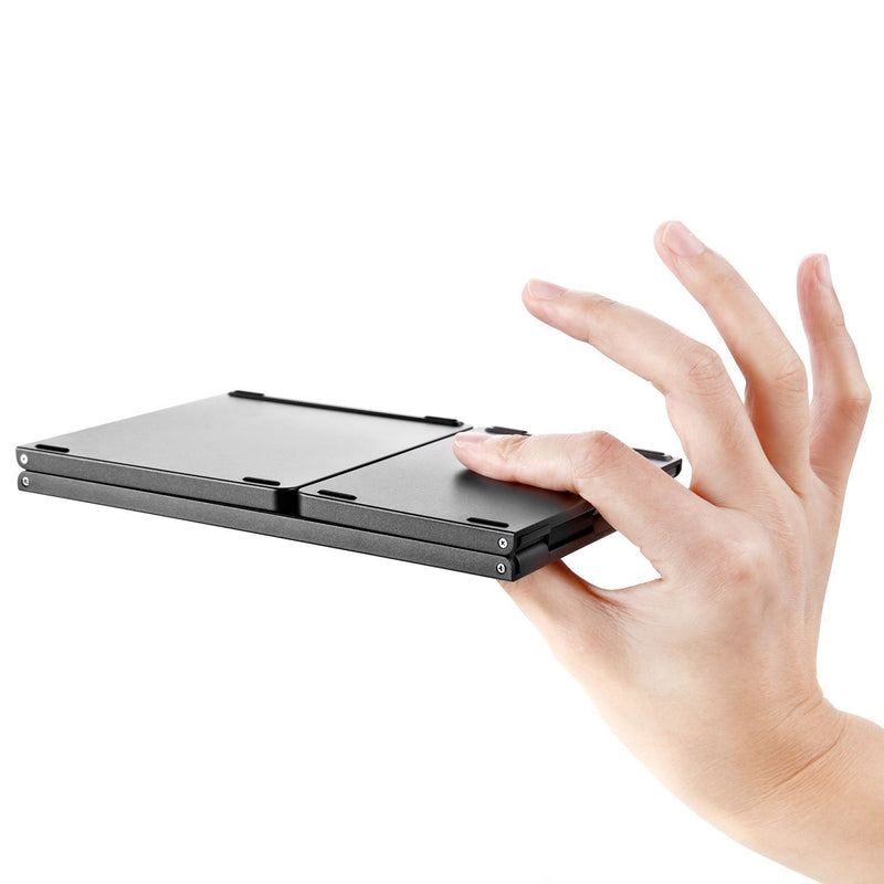 Cargue la imagen en el visor de la galería, Foldable Bluetooth Keyboard with Touchpad Portable Wireless Keyboard , Rechargeable Full Size Ultra Slim Pocket Folding Keyboard for Android Windows iOS Tablet And Mobile Phone - Polar Tech Australia
