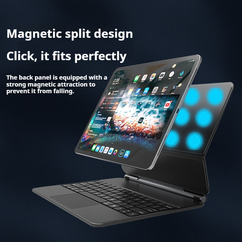 Cargue la imagen en el visor de la galería, Apple iPad Pro 11-inch 1st/2nd/3rd/4/5th Gen (2018/2020/2021/2022/2024) Smart Wireless Trackpad Keyboard Flip Case With Backlit - Polar Tech Australia
