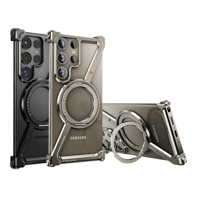 [Z-type metal bracket shell] Samsung Galaxy S24/Plus/Ultra - Magsafe Magnetic Phone Case - i-Station Mobile Phone & Electronic Device Repair and Accessories