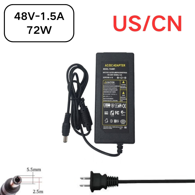 Chargez l&#39;image dans la visionneuse de la galerie, [48V-1.5A][5.5x2.5] Universal Computer/Monitor/CCTV POE Switch - Power Supply Adapter Wall Charger - Polar Tech Australia

