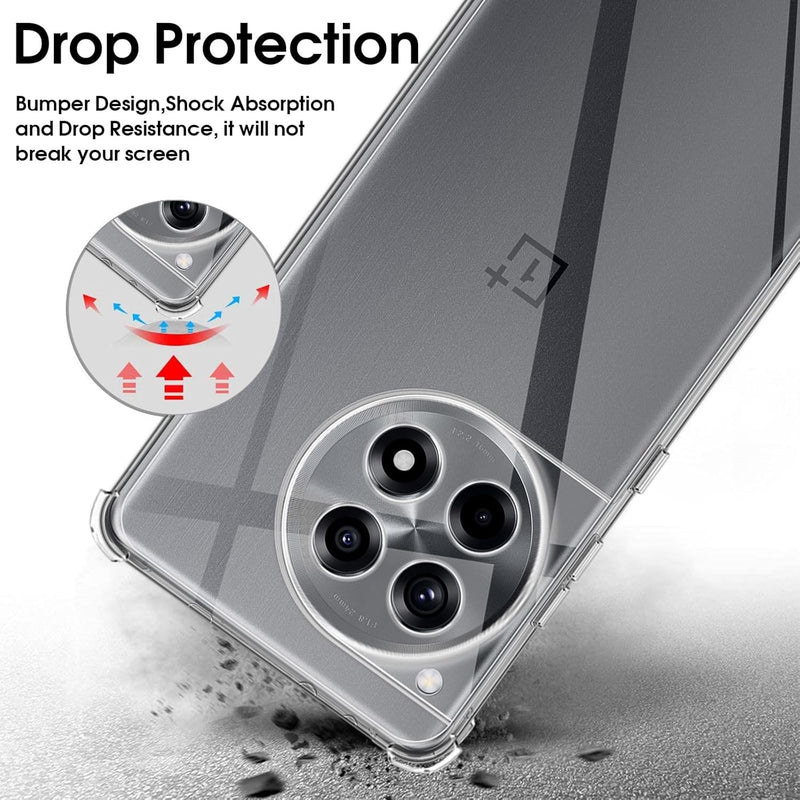 Load image into Gallery viewer, OnePlus 1+12/12R - AirPillow Cushion Transparent Soft Clear TPU Four Corners Protective Case - Polar Tech Australia
