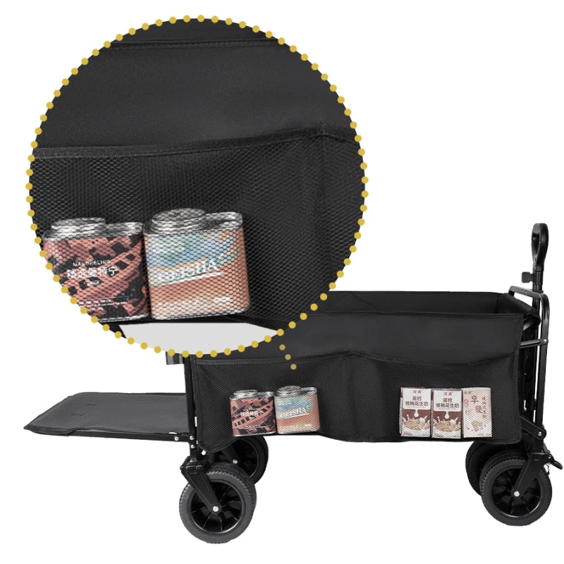 Chargez l&#39;image dans la visionneuse de la galerie, Extender Folding Cart Outdoor Extra Long Utility Large Capacity Wagon Cart Camping Picnic Trolley Beach Collapse Folding Cart - Polar Tech Australia
