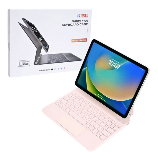 Magic Magnetic Floating Trackpad Wireless 7 Multi-Color Backlit Keyboard Case for Apple iPad Pro 12.9" 3rd/4/5/6th & Air 13” M2/M3 (2024/2025)