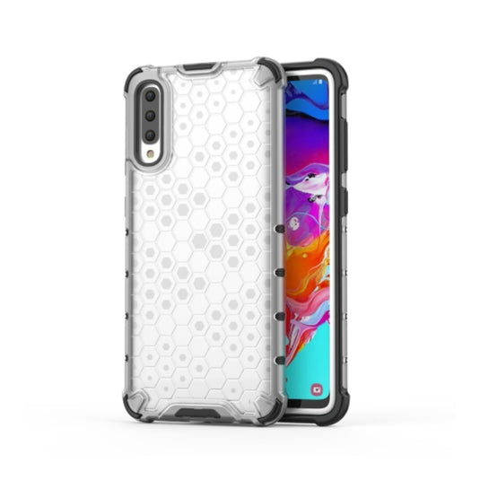 Samsung Galaxy A30s & A50 & A50s - Honeycomb Transparent Shockproof Protection Case