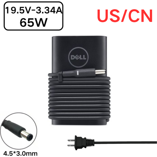 [19.5V-3.34A/65W][4.5*3.0][Round] Dell Inspiron Laptop AC Power Adapter Laptop Charger