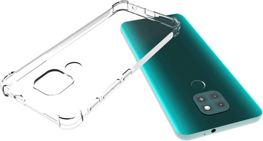 Motorola Moto G9/Moto G9 Play/Moto E7 Plus - AirPillow Cushion Transparent Soft Clear TPU Four Corners Protective Case - Polar Tech Australia